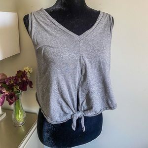 Grey Tank w/ Knot